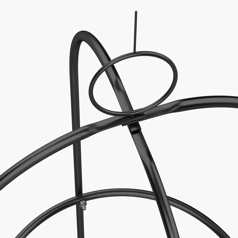 Rosensäule 2er-Set Schwarz 200x40cm – Bild 4