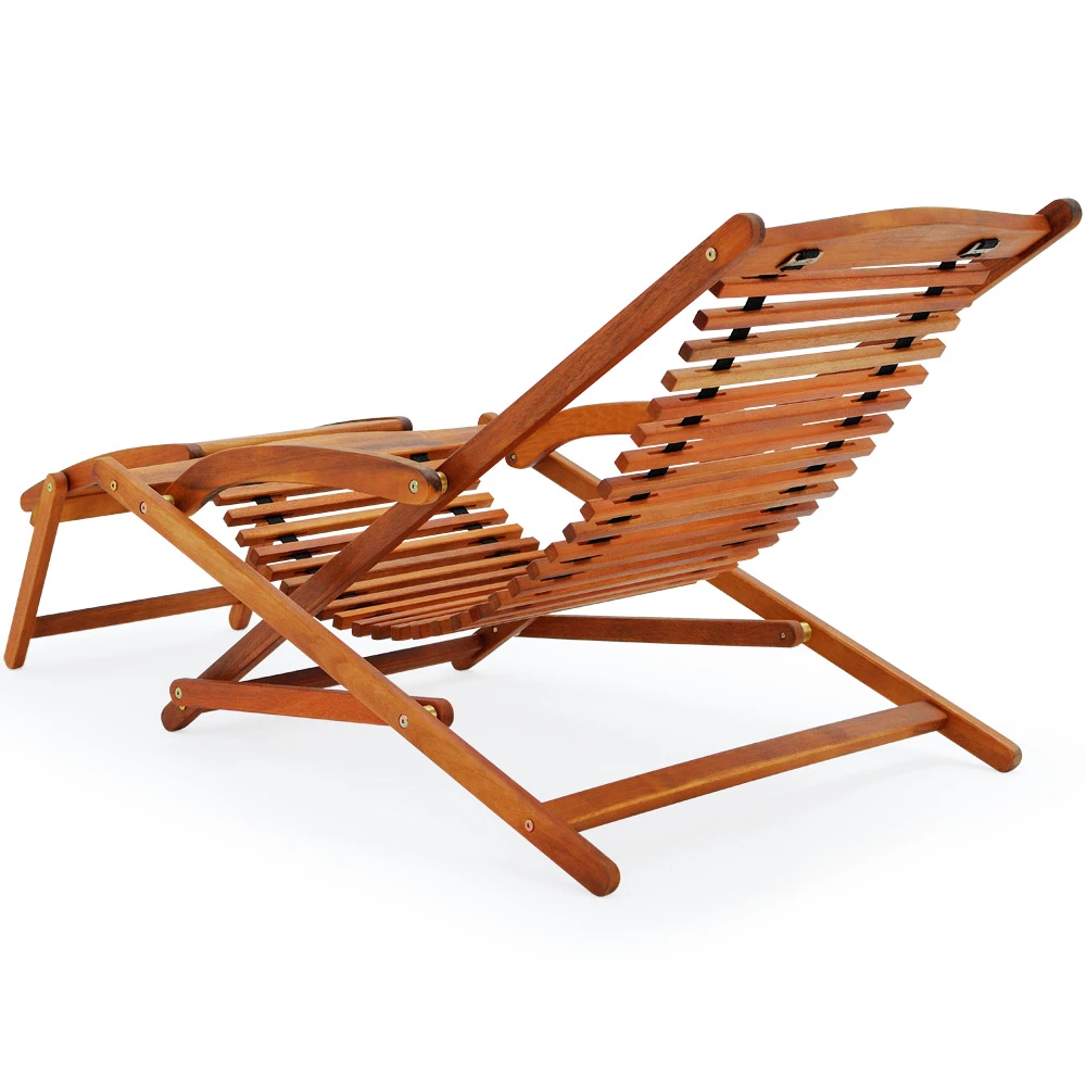 Sonnenliege Akazienholz Inkl. Kopfkissen â Bild 13