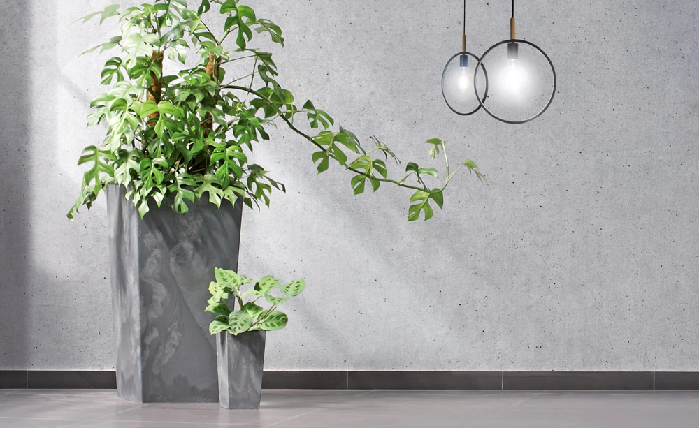 Blumentopf Betonoptik Anthrazit 26L – Bild 4