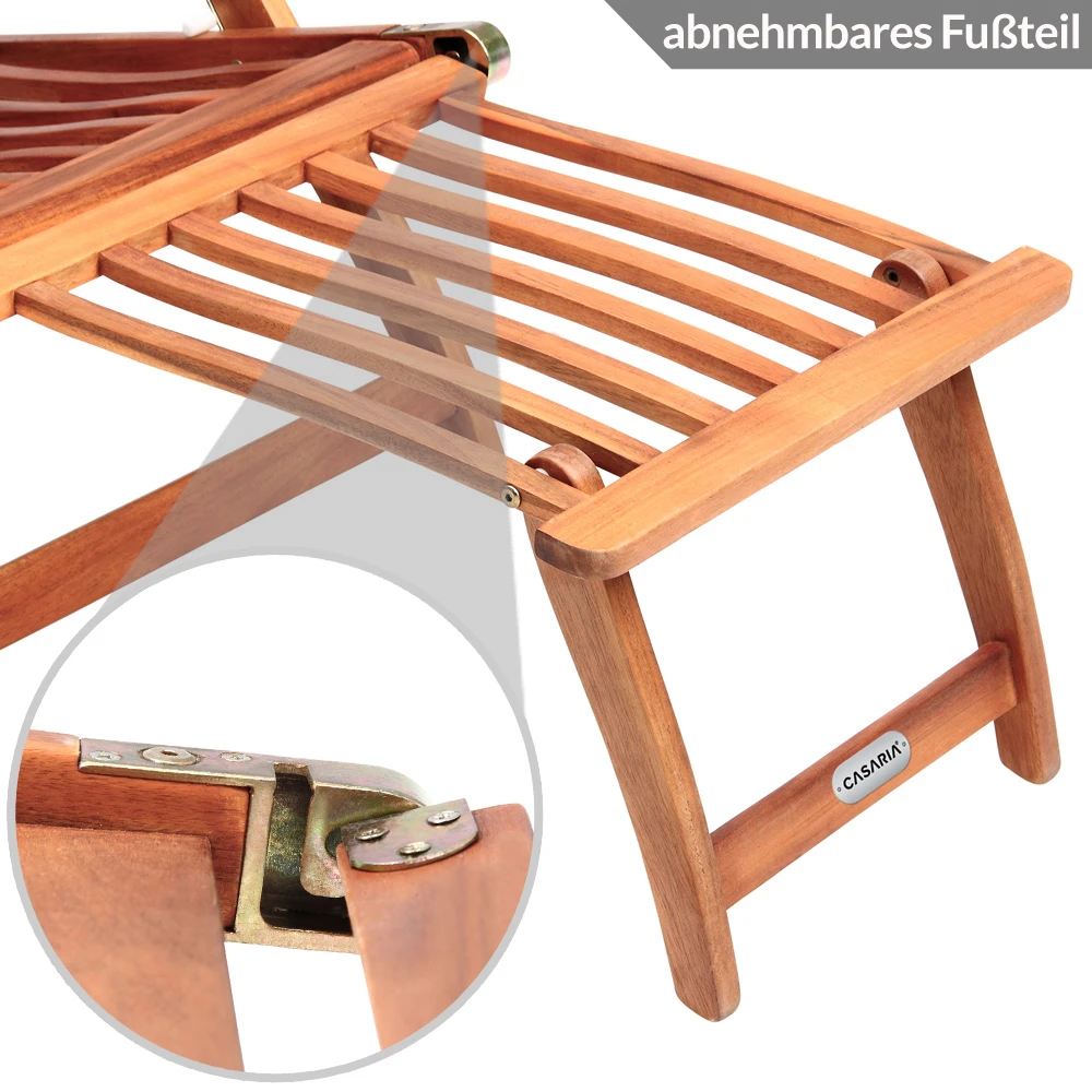 Sonnenliege Queen Mary Inkl. Auflage Anthrazit – Bild 11