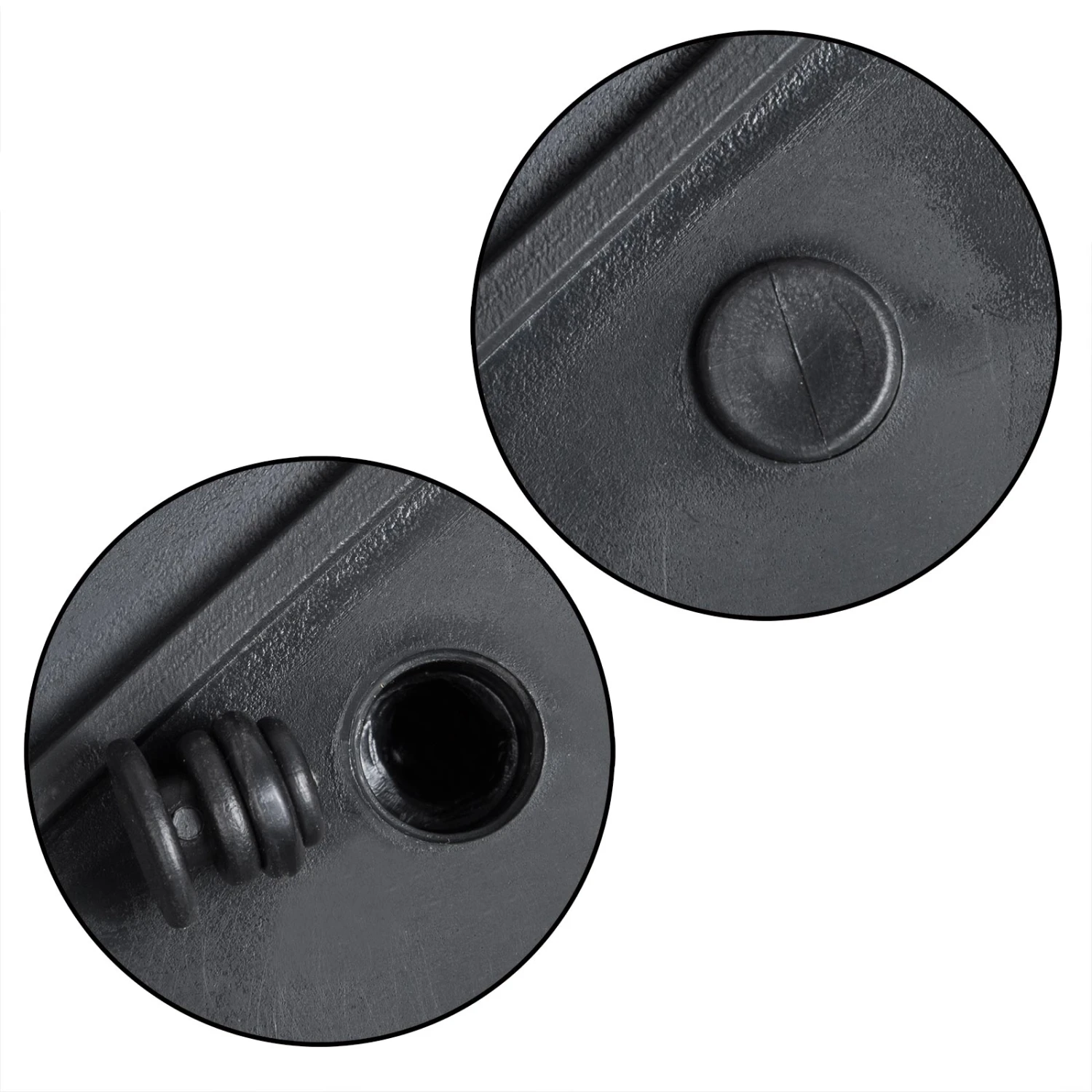 Polyrattan Blumentopf 3-tlg. Braun – Bild 7