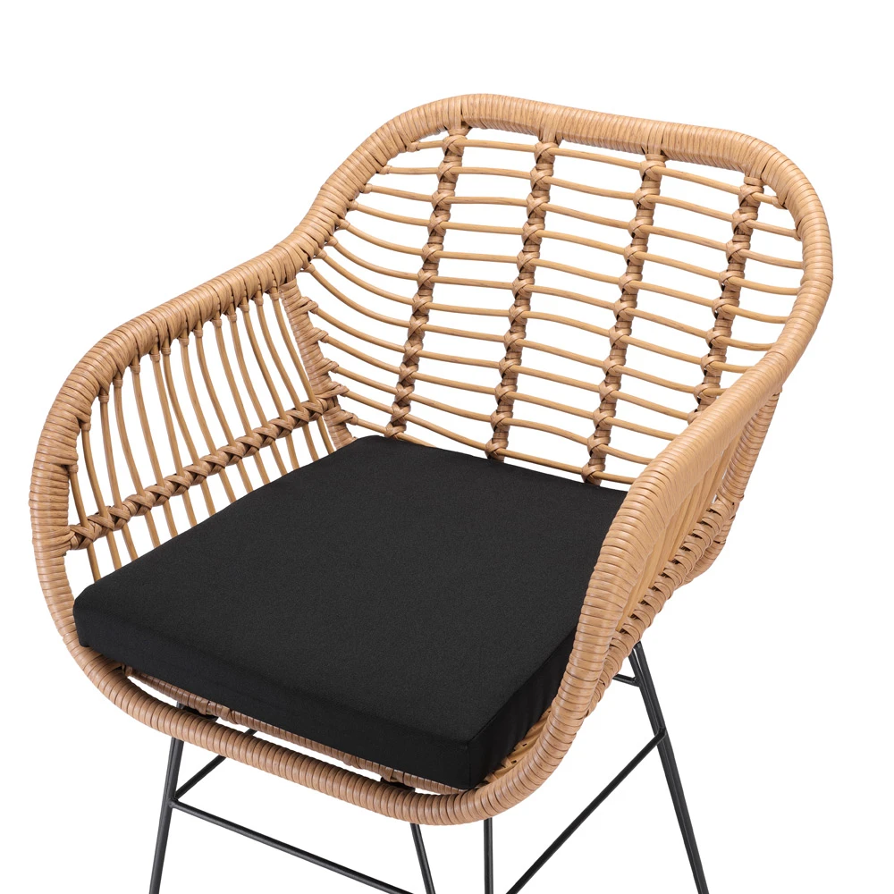 Polyrattan Korbsessel 2er-Set Natur â Bild 4