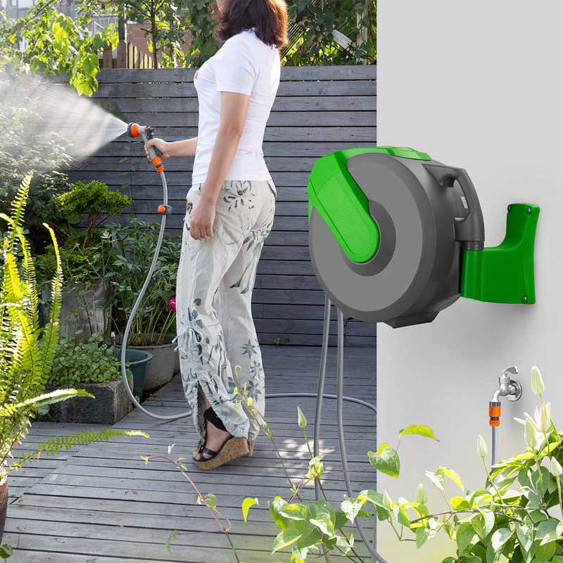 Wasserschlauchaufroller 30m Automatisch – Bild 2