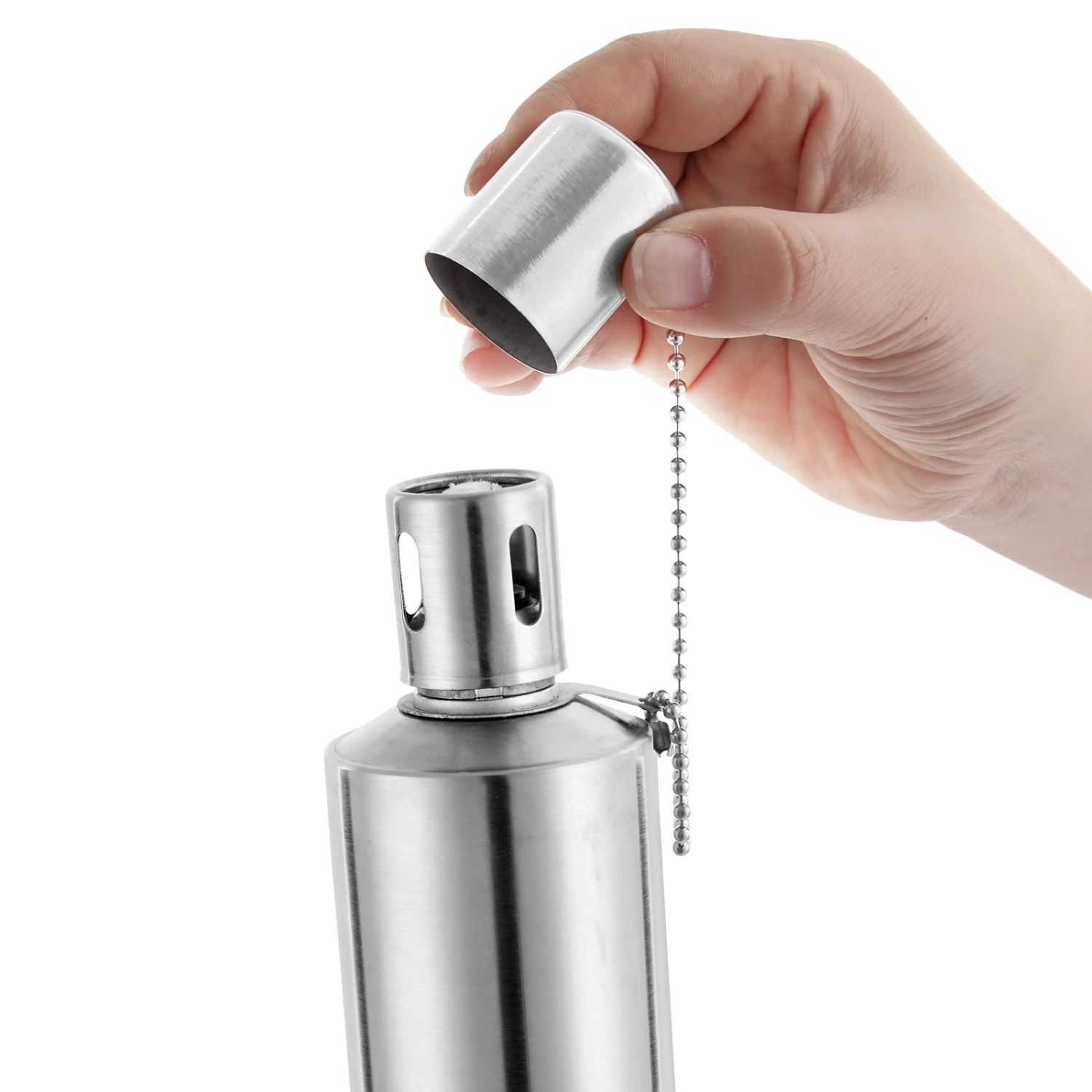 Öl-Fackel 12er-Set Edelstahl 115cm – Bild 4