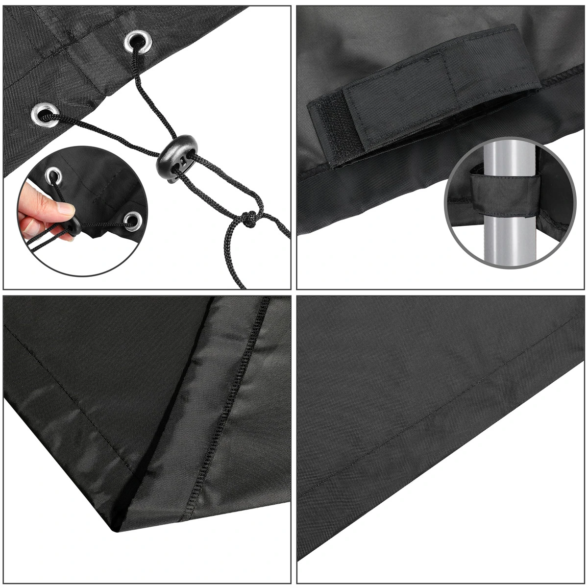 Abdeckplane Hollywoodschaukel Anthrazit 185x117x170/150cm – Bild 5