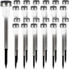LED Solarleuchte 24er-Set Edelstahl 36,5cm