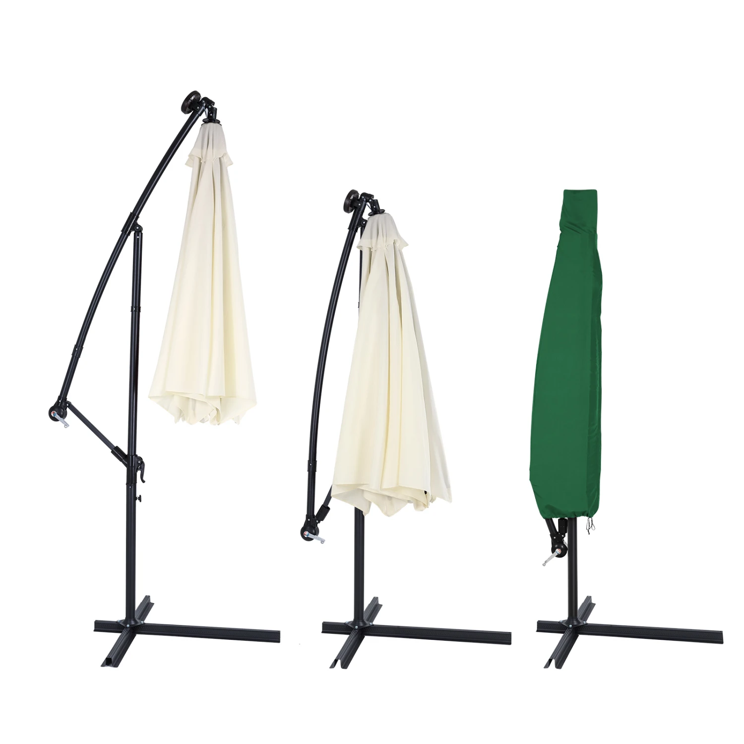 Abdeckung Ampelschirm Sonnenschirm Grün 3,5m – Bild 3