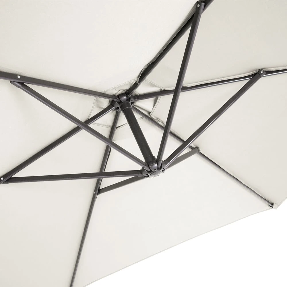 Ampelschirm Beige Alu Ø330cm Inkl. Sonnenschirmhülle – Bild 7