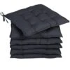 Sitzkissen 6er-Set Cozy Anthrazit