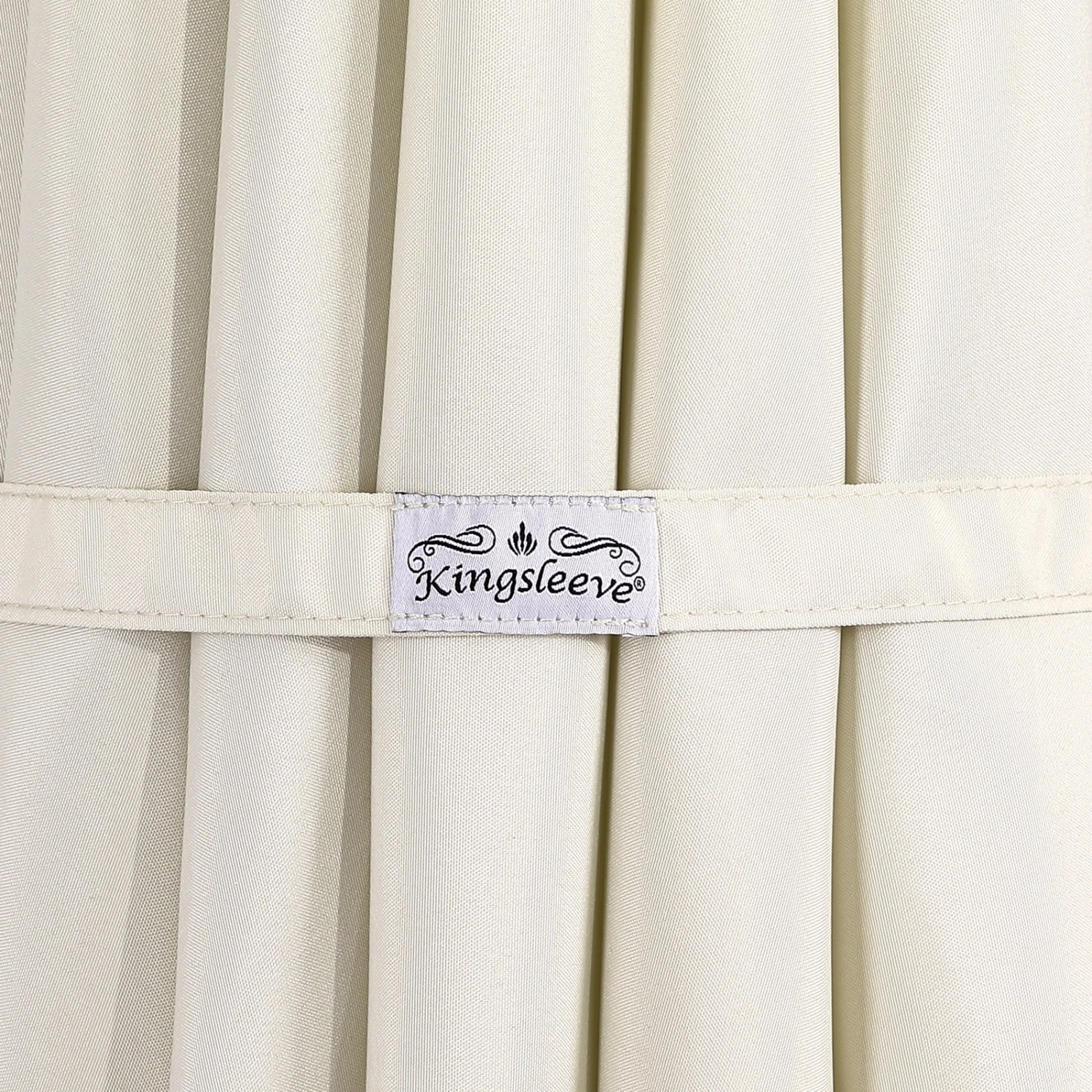 LED Solar Ampelschirm Mali Creme Ø330cm – Bild 3