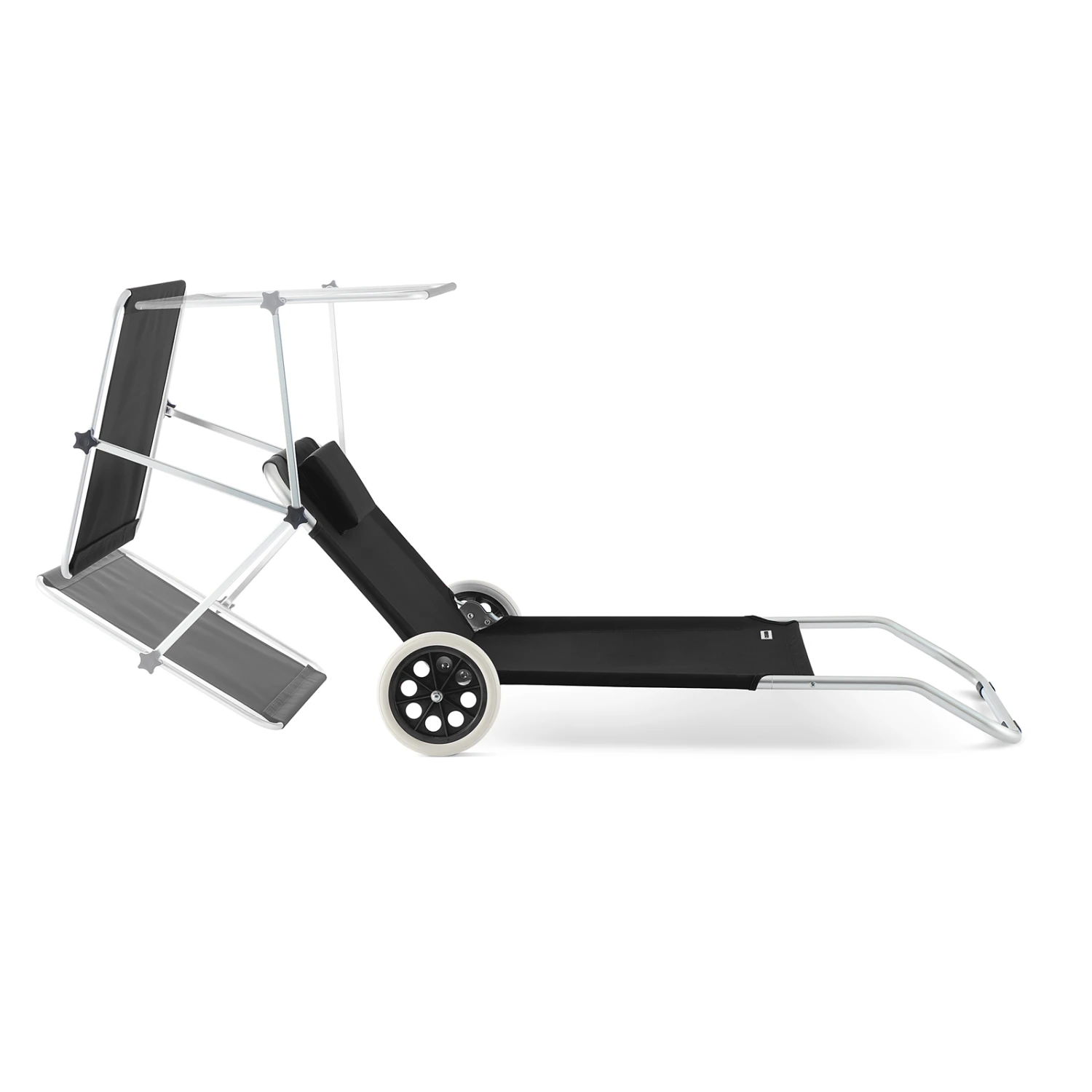 Sonnenliege Kreta Anthrazit Alu Mit Rollen – Bild 8