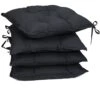 Sitzkissen 4er-Set Anthrazit 40x40x8cm