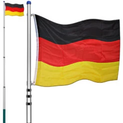 Teleskop Fahnenmast Aus Aluminium 630cm