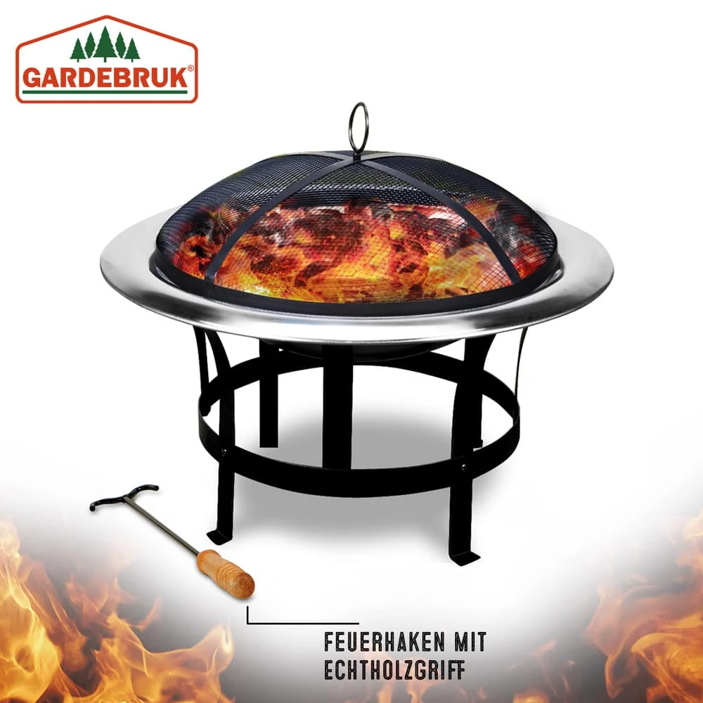 Feuerstelle Edelstahl Ø75cm – Bild 7