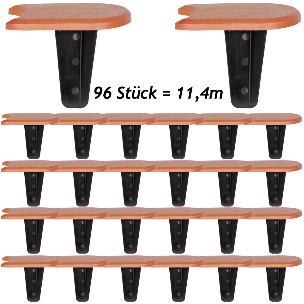 Beeteinfassung 3er-Set Terrakotta 11,4m – Bild 2