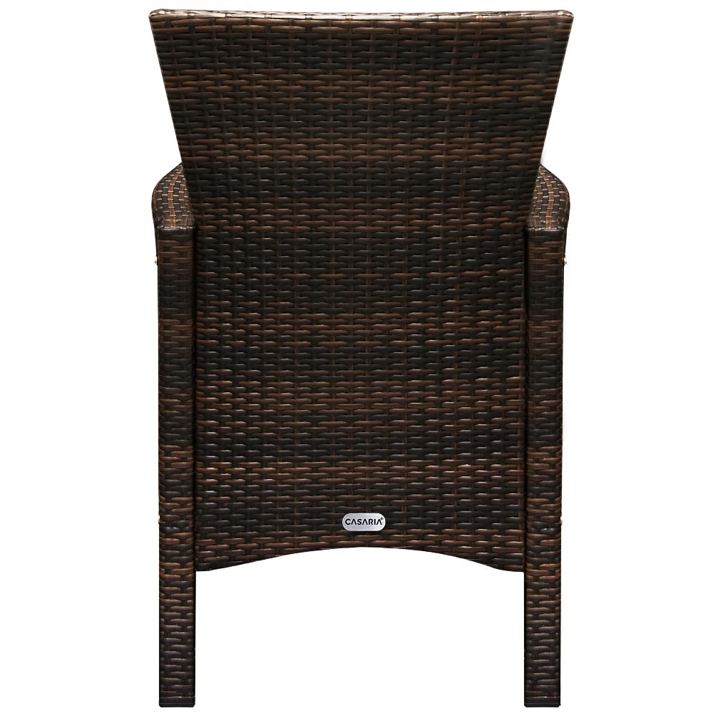 Polyrattan Garten-Sitzgruppe Rom 9-tlg. Braun Akazienholz â Bild 10