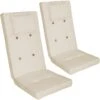 Stuhlauflage 2er-Set Vanamo Creme 118x45x7cm