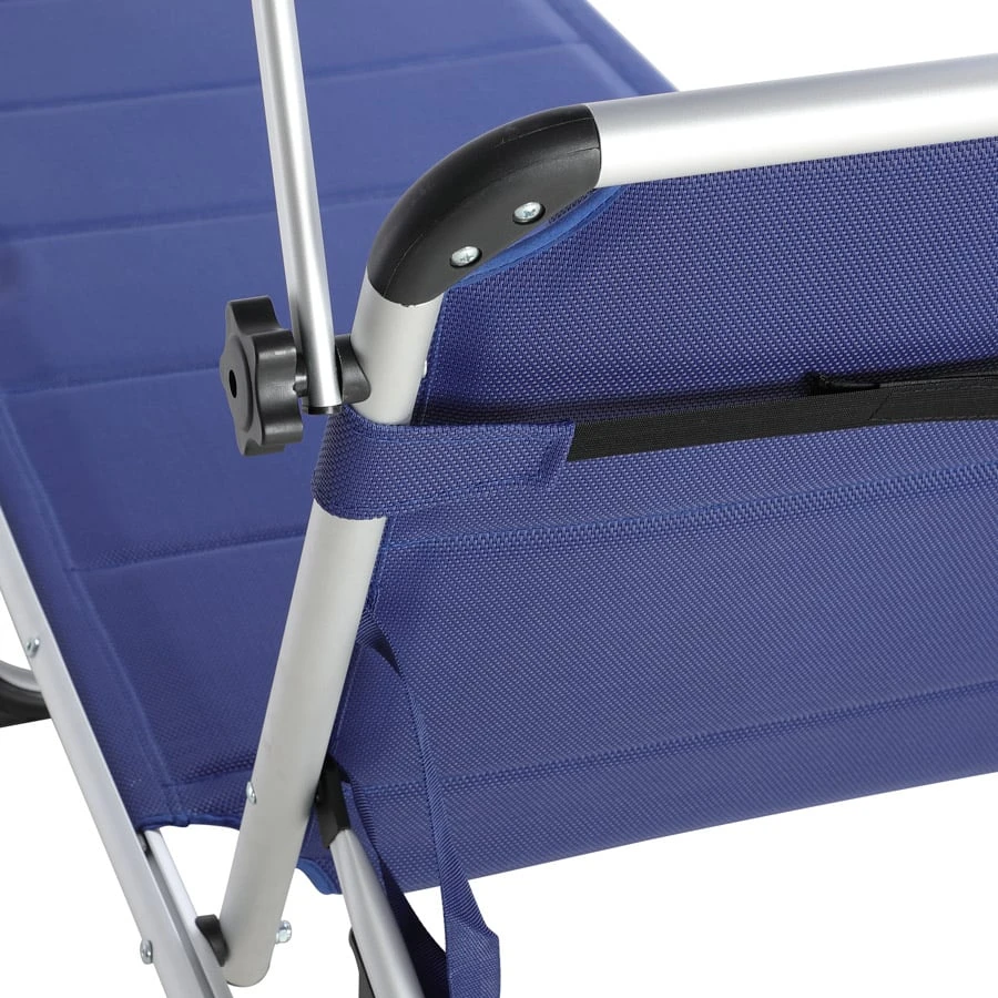 Sonnenliege Bari Blau 210x60x81cm – Bild 3