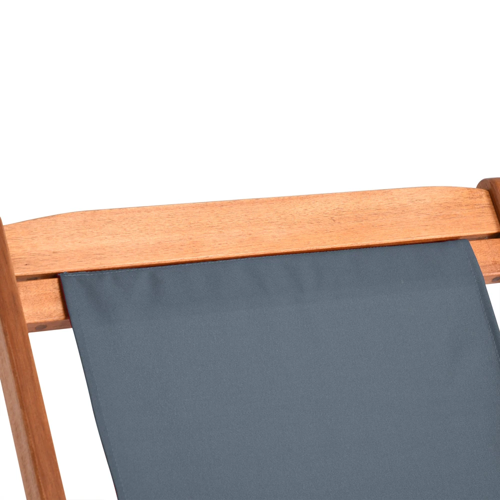 Sonnenliege Anthrazit Akazienholz 94x60x94cm â Bild 6