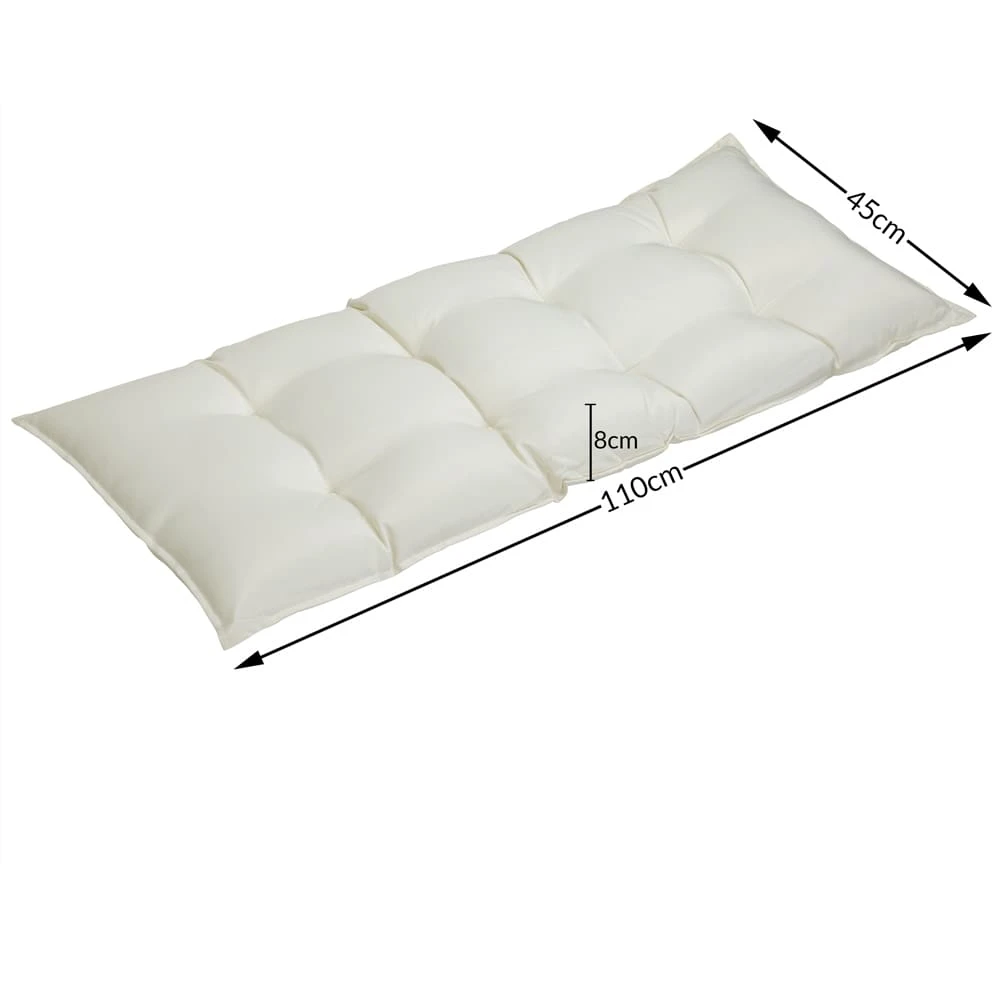 Bankauflage Creme 110x50x8cm – Bild 4