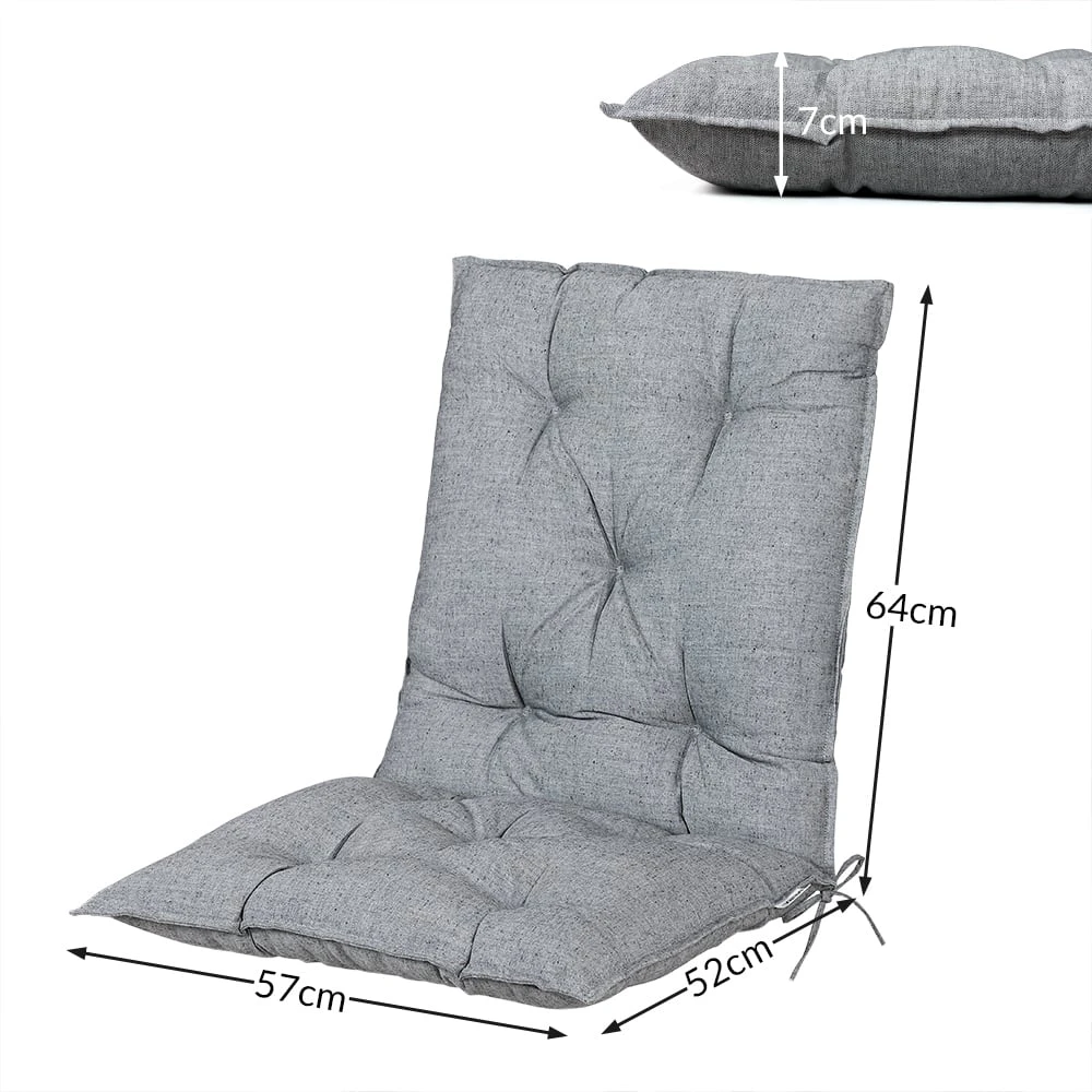 Sitzauflagen 2er-Set Grau Meliert – Bild 7