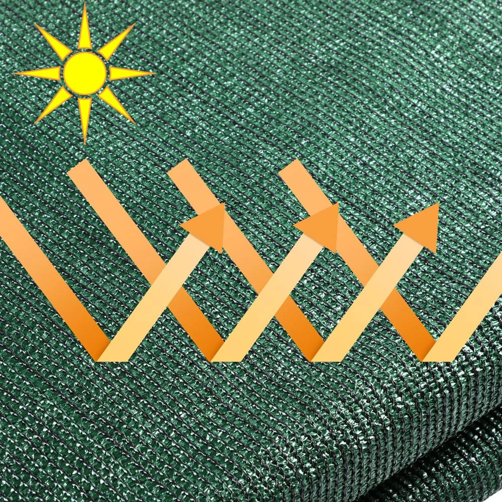 Balkonsichtschutz Dunkelgrün 1,2x10m – Bild 10