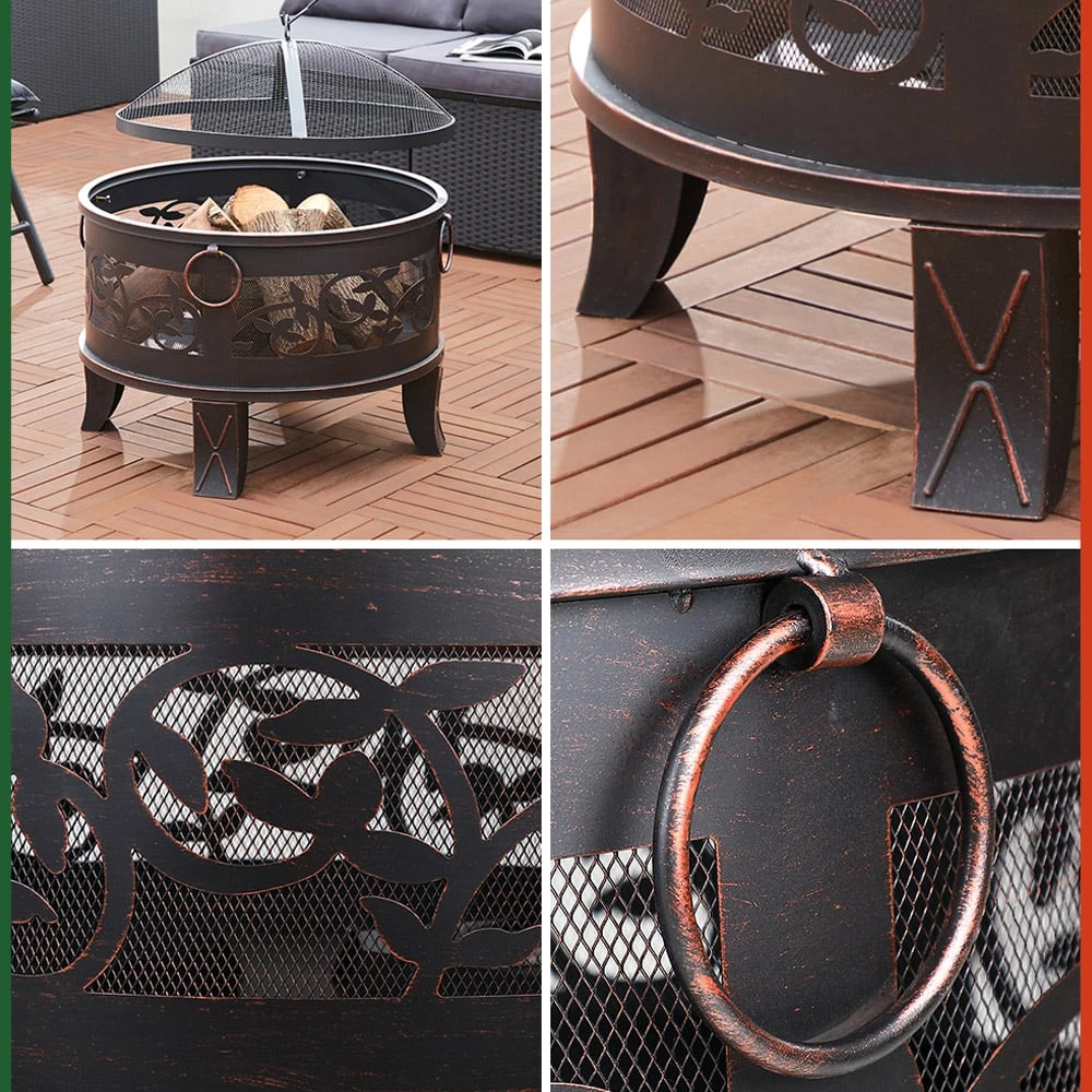 Feuerschale Stahl Ø66cm Antiklook – Bild 7