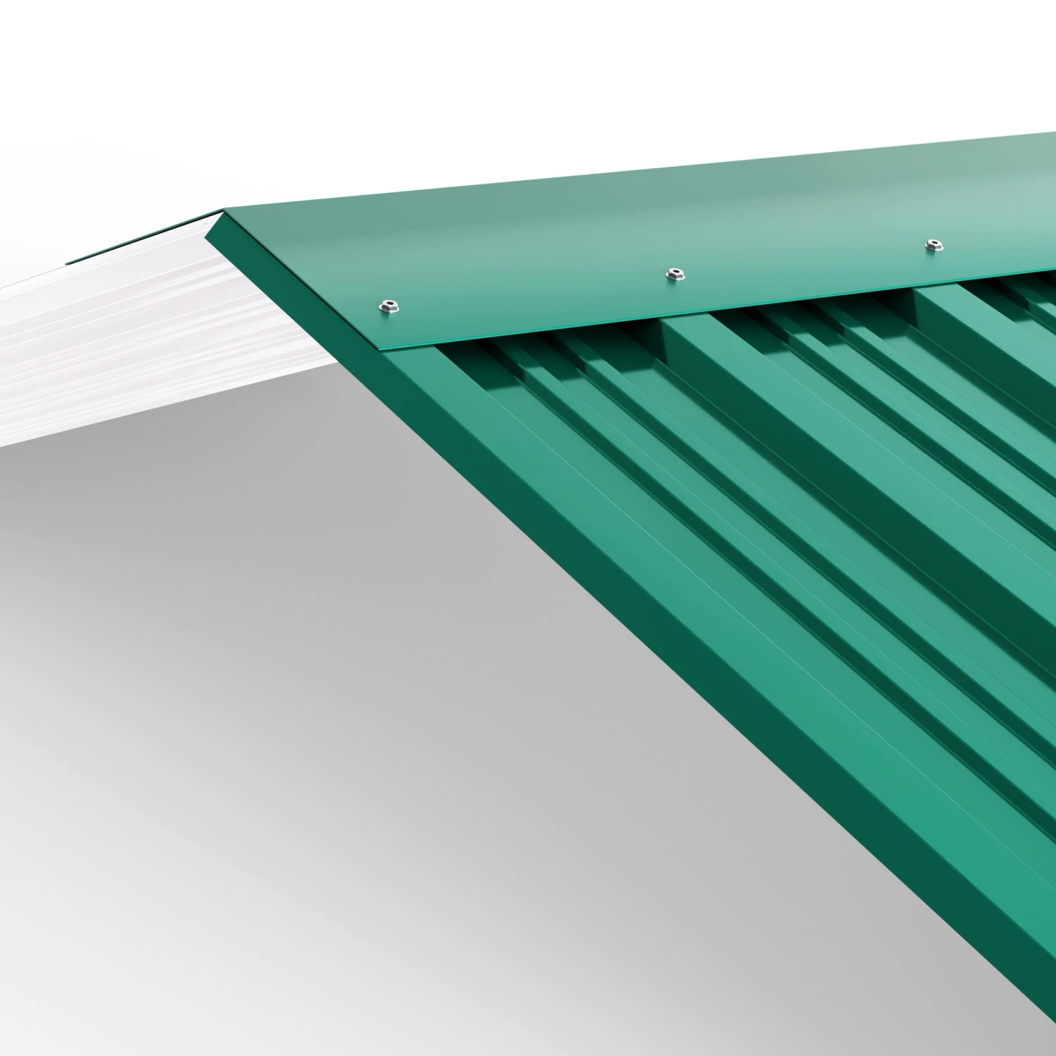 Trapezblech 12er-Set Grün 129x46cm Gelocht – Bild 4