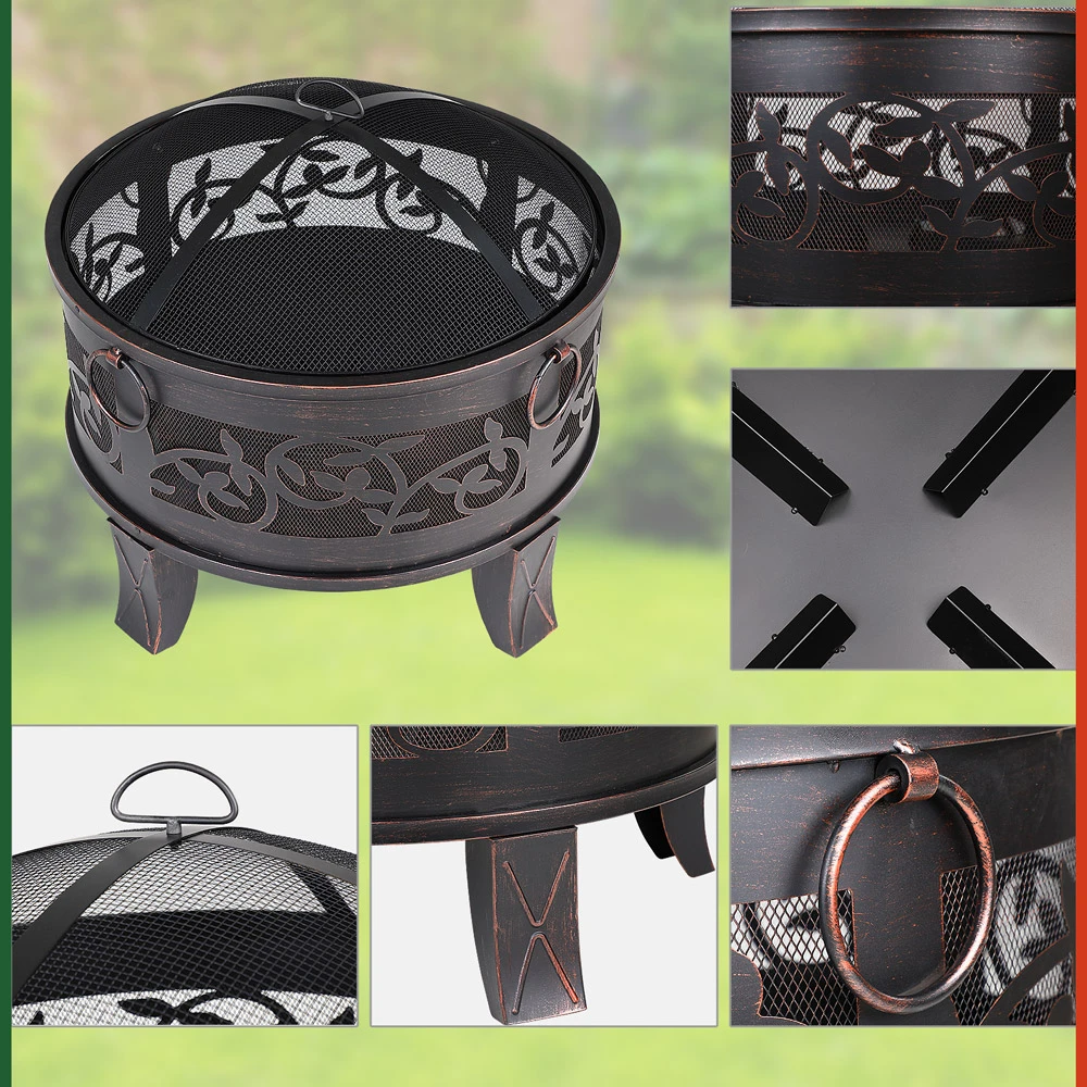 Feuerschale Stahl Ø66cm Antiklook – Bild 4