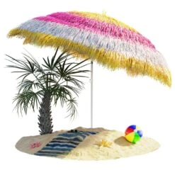 Sonnenschirm Hawaii Bunt Ă160cm UV-Schutz 30+