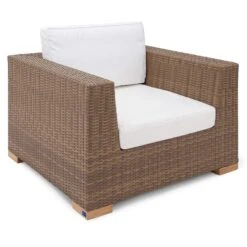 Polyrattan Sessel Havanna Natur/Braun