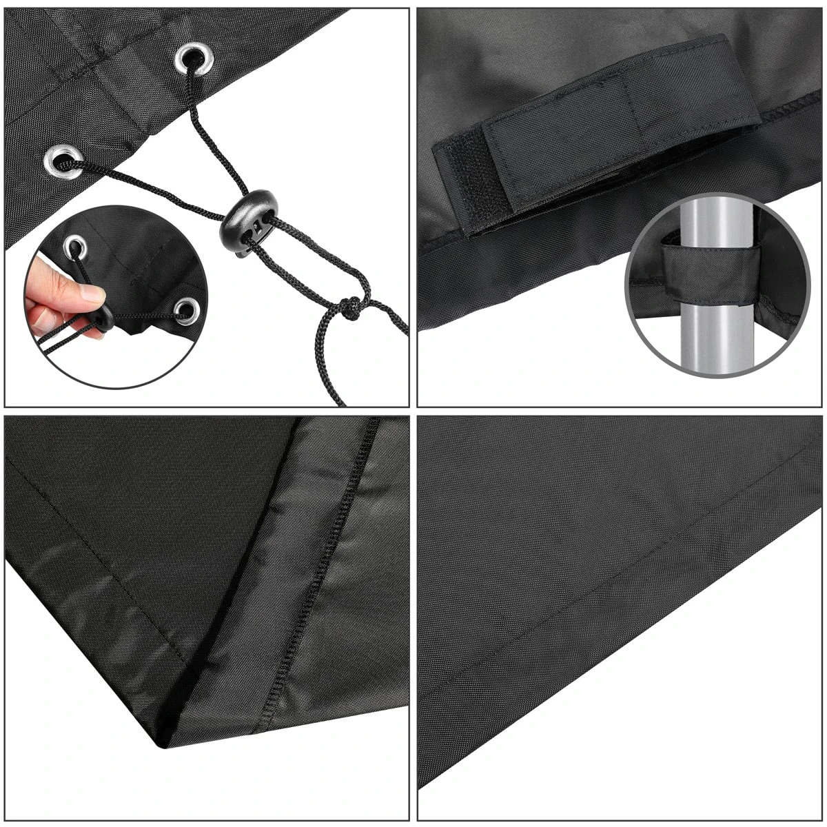 Abdeckplane Gartenbank Anthrazit 162x65x88cm – Bild 4