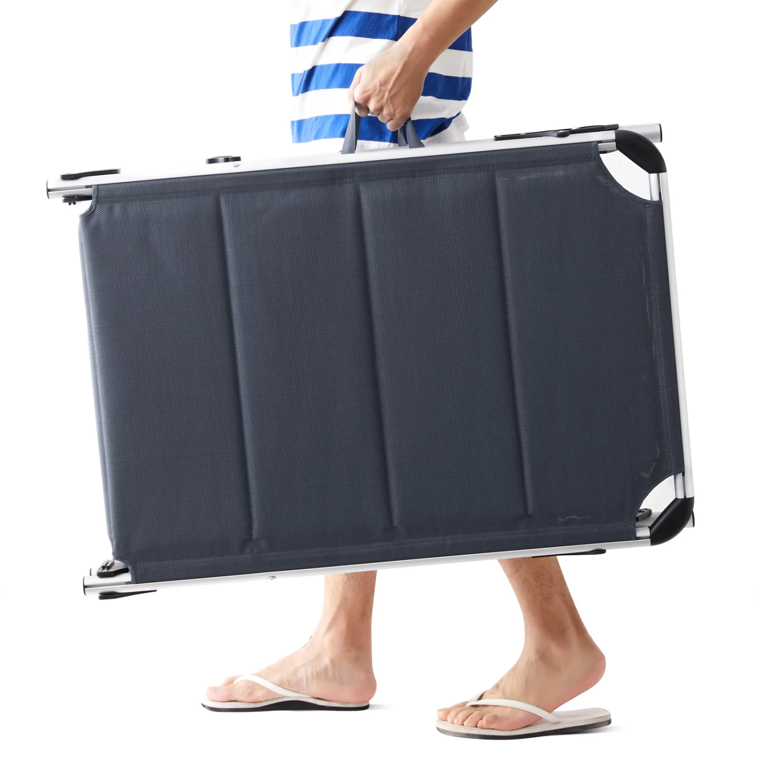 Sonnenliege Bari Grau 210x60x81cm – Bild 19