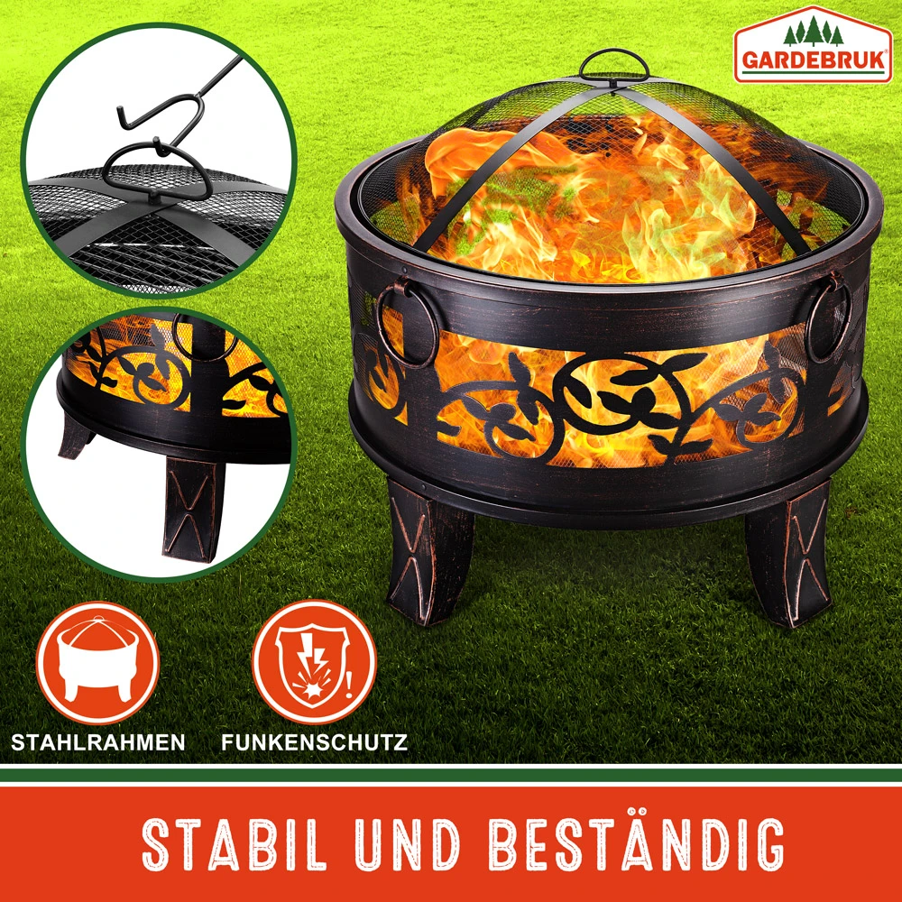 Feuerschale Stahl Ø66cm Antiklook – Bild 2