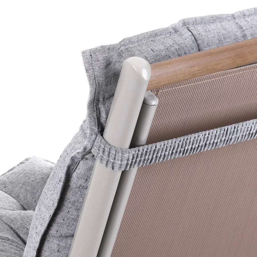 Sitzauflagen 2er-Set Grau Meliert – Bild 8