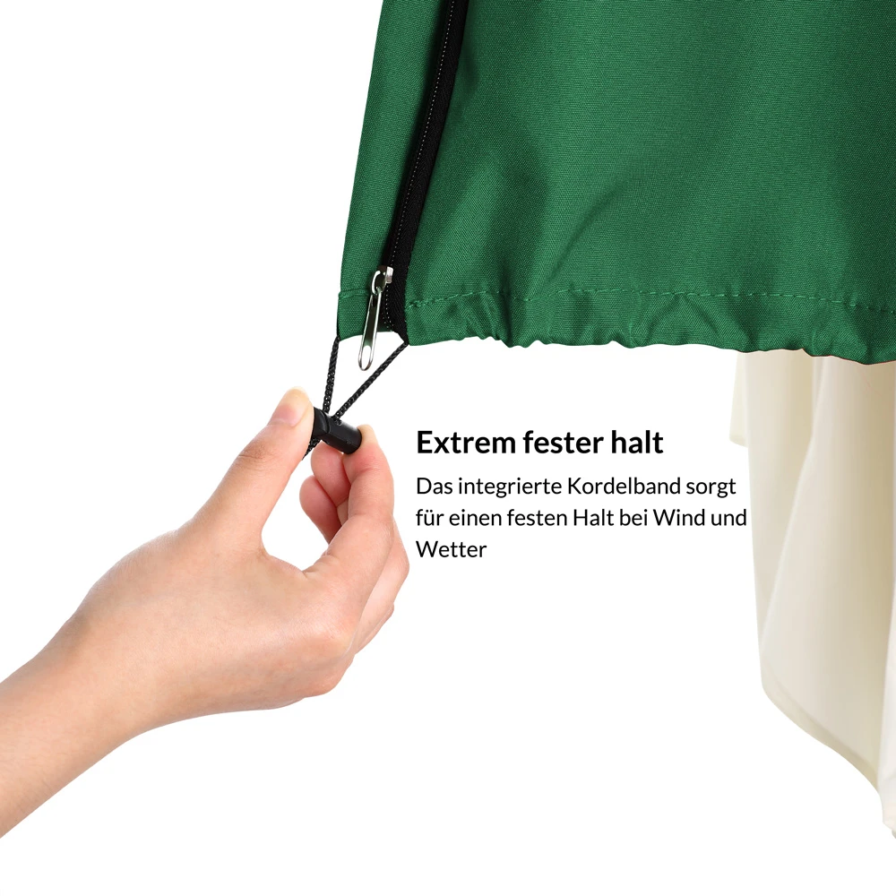 Abdeckung Ampelschirm Sonnenschirm Grün 3,5m – Bild 2