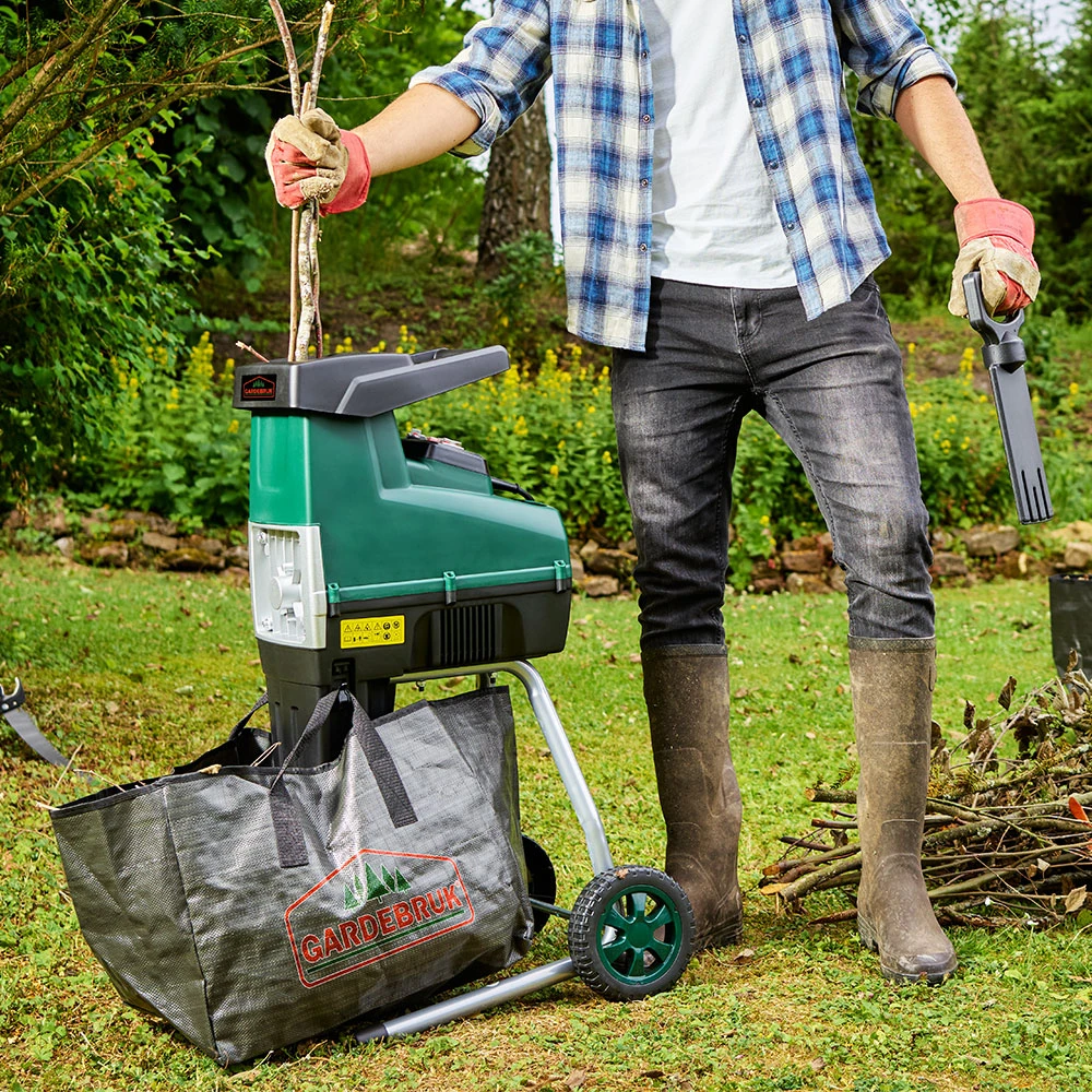 Leisehäcksler 3.075W Mit 2 Sammelbeuteln Je 60L – Bild 6