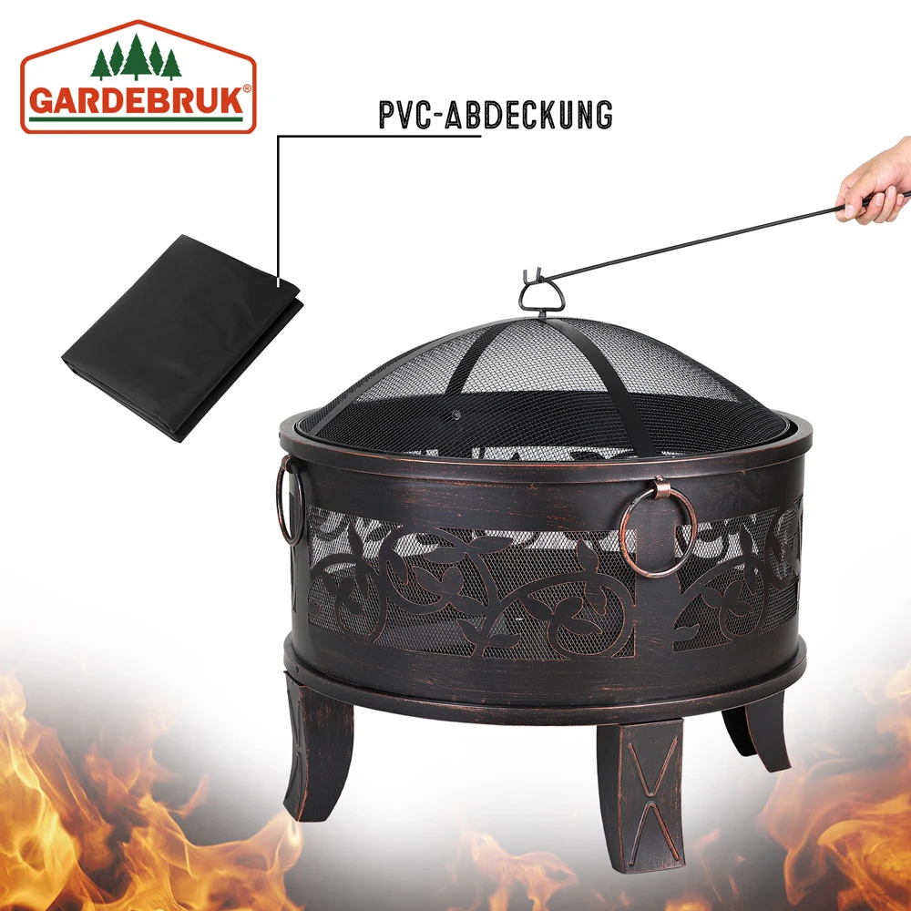 Feuerschale Stahl Ø66cm Antiklook – Bild 6