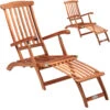 Sonnenliege Queen Mary 2er-Set Akazienholz 169x54x95cm