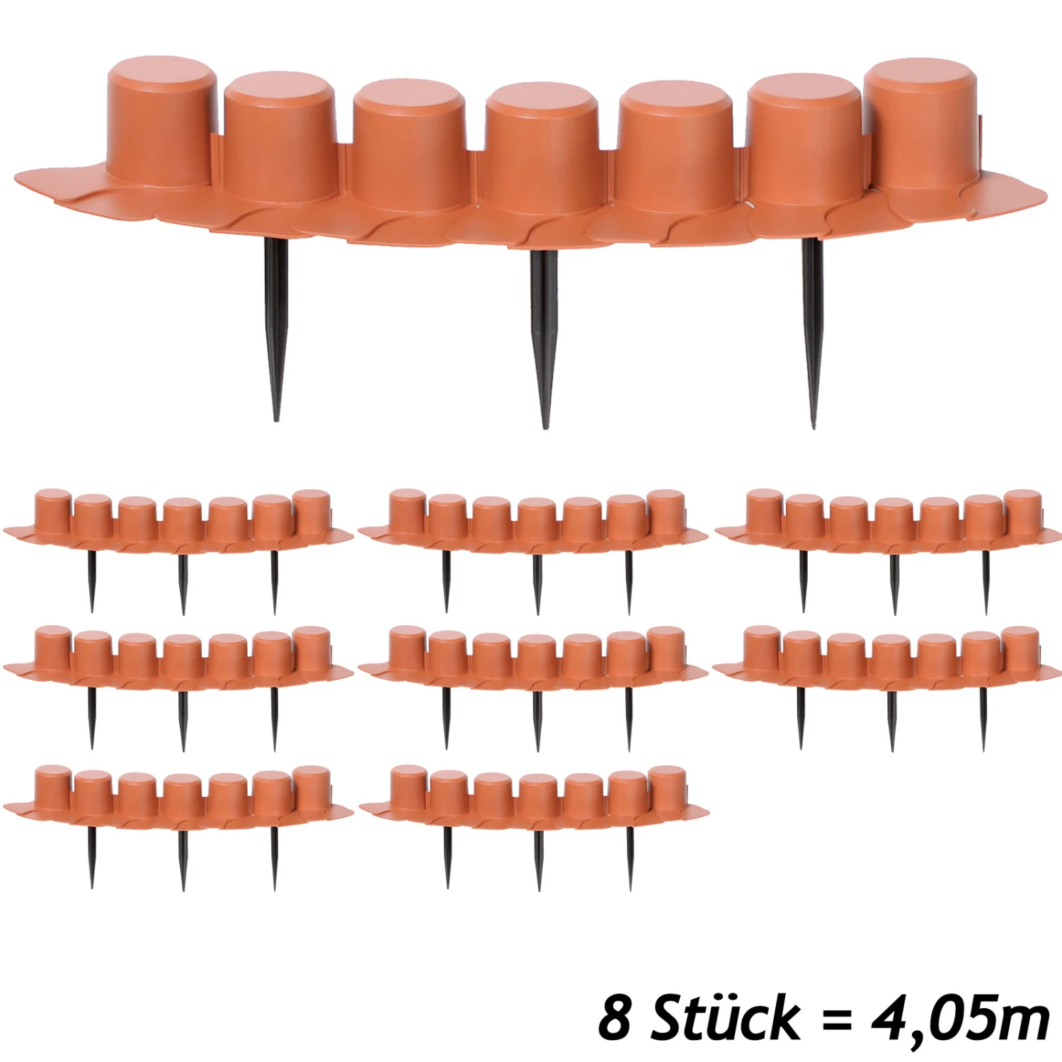 Beeteinfassung Terrakotta 4,05m – Bild 2