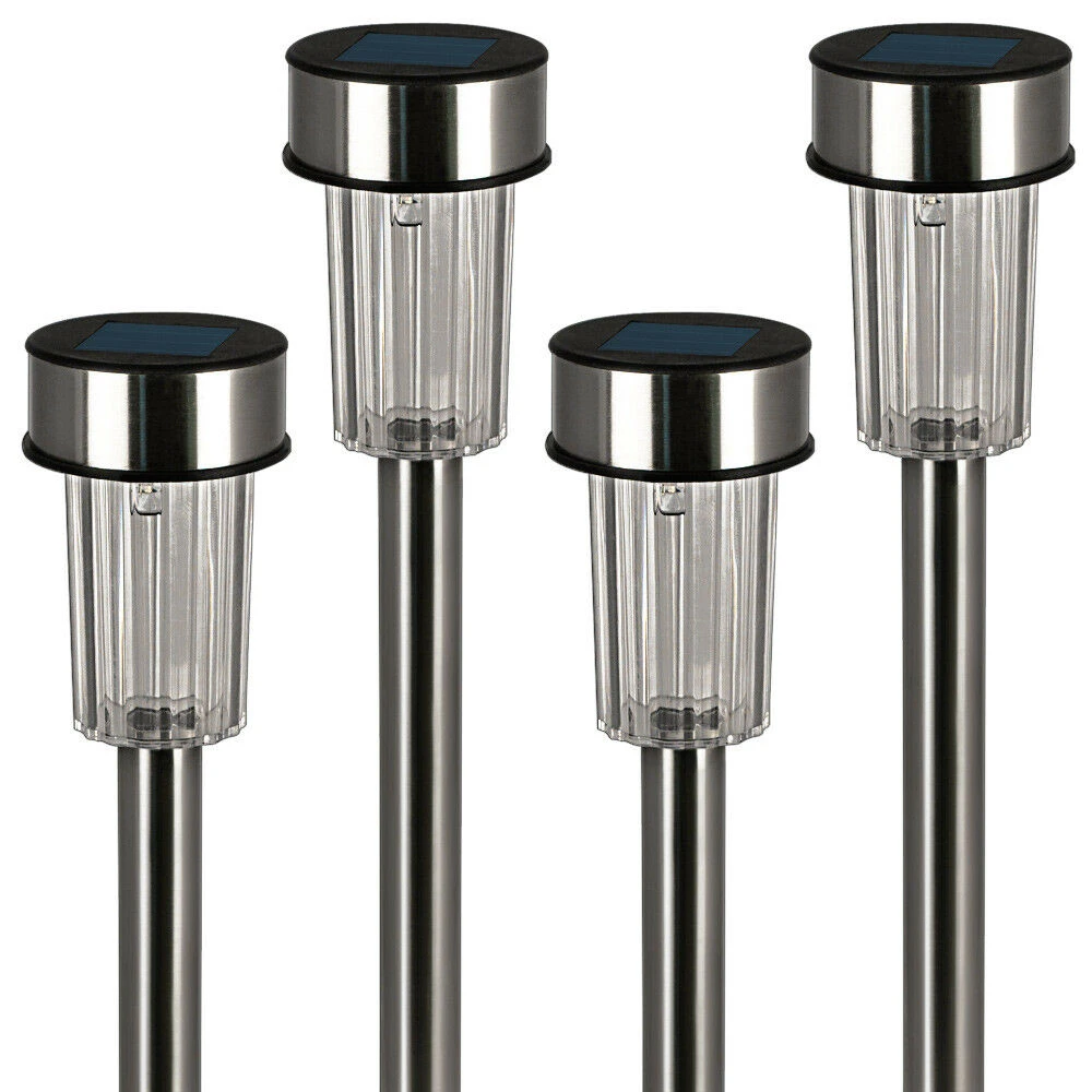 LED Solarleuchte 8er-Set Edelstahl 37cm – Bild 3