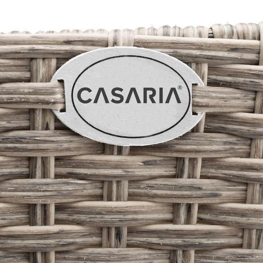 Polyrattan Blumenkasten 4er-Set Creme – Bild 4