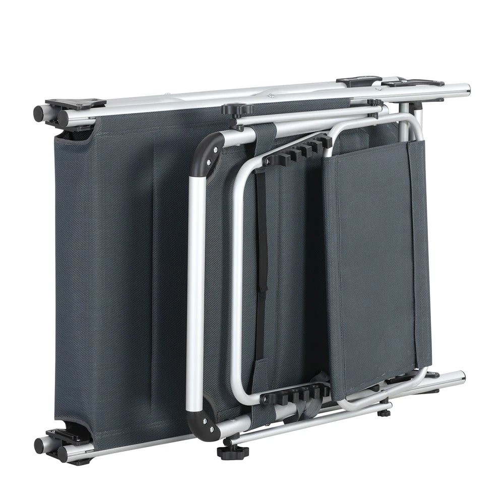 Sonnenliege Bari Grau 210x60x81cm – Bild 7