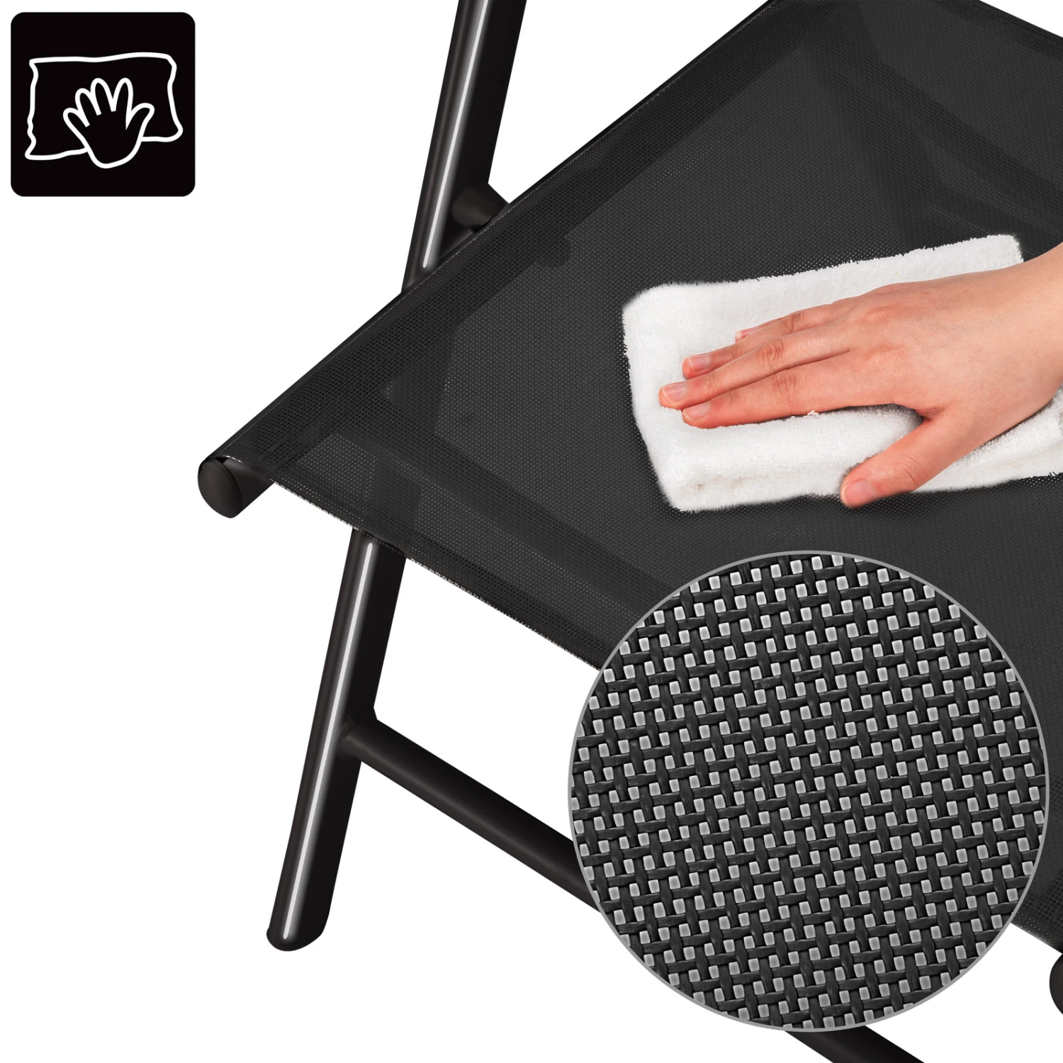 Garten-Sitzgruppe Bern 9-tlg. Anthrazit Alu – Bild 3