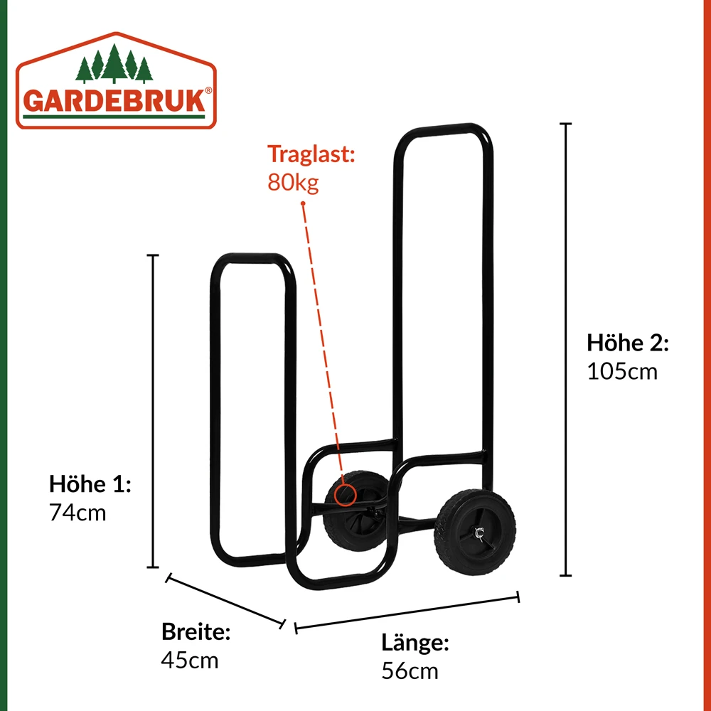 Kaminholzwagen 56x45x105cm – Bild 5