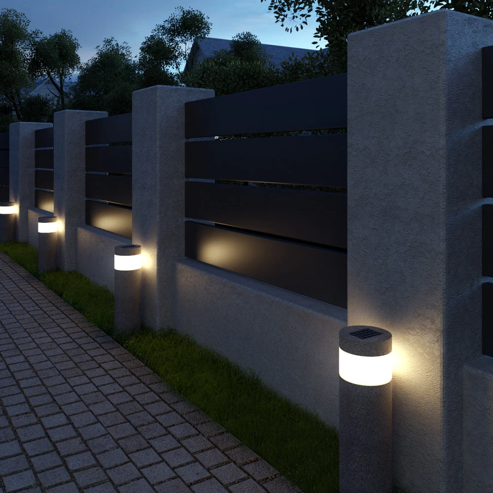 LED Solarlampe 8er-Set Steinoptik – Bild 5