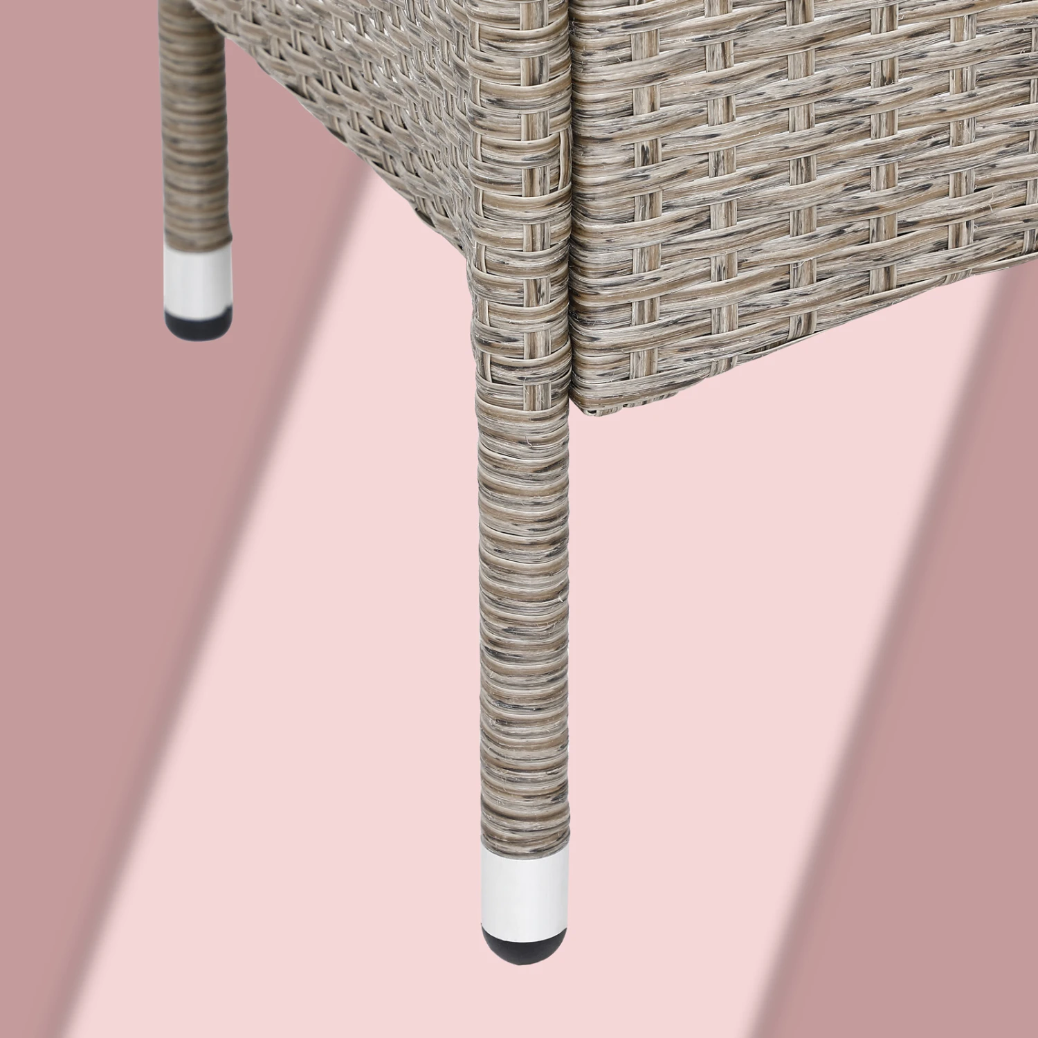 Polyrattan Kino Bank Creme 143x55x88cm – Bild 8