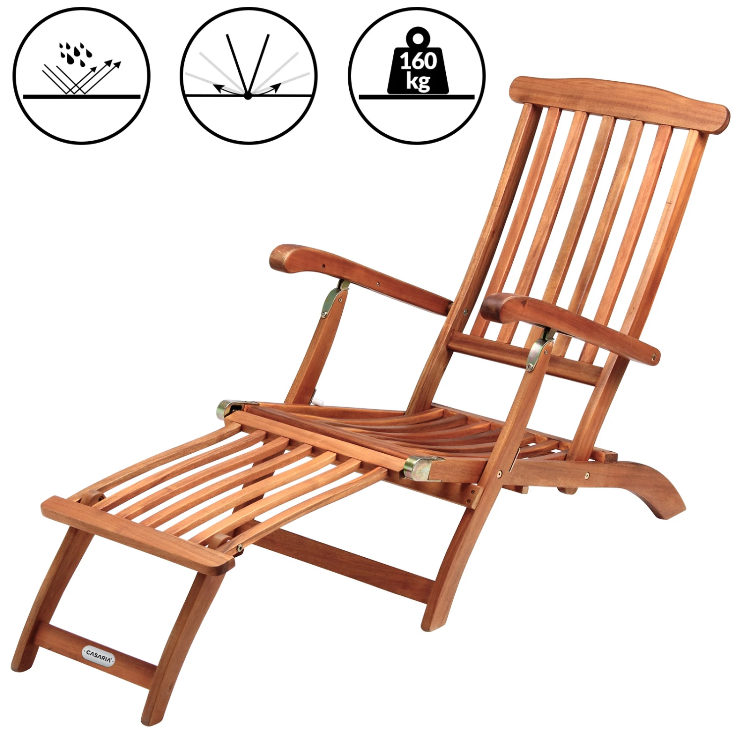 Sonnenliege Queen Mary Inkl. Auflage Anthrazit – Bild 13