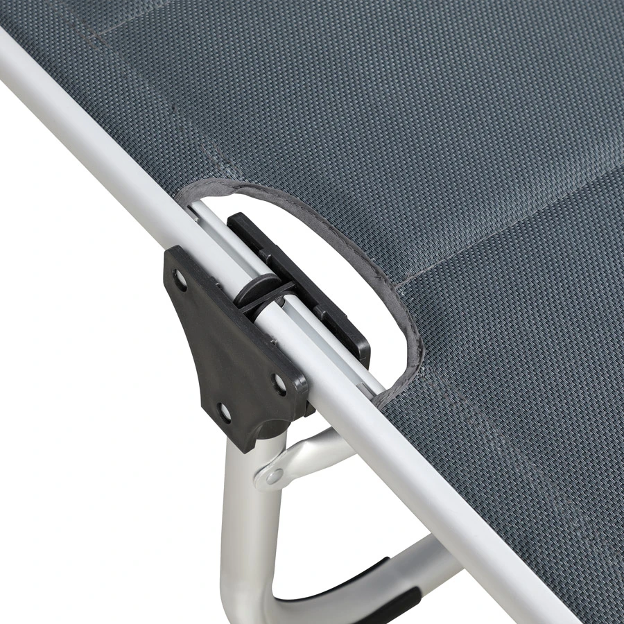 Sonnenliege Bari Grau 210x60x81cm – Bild 3