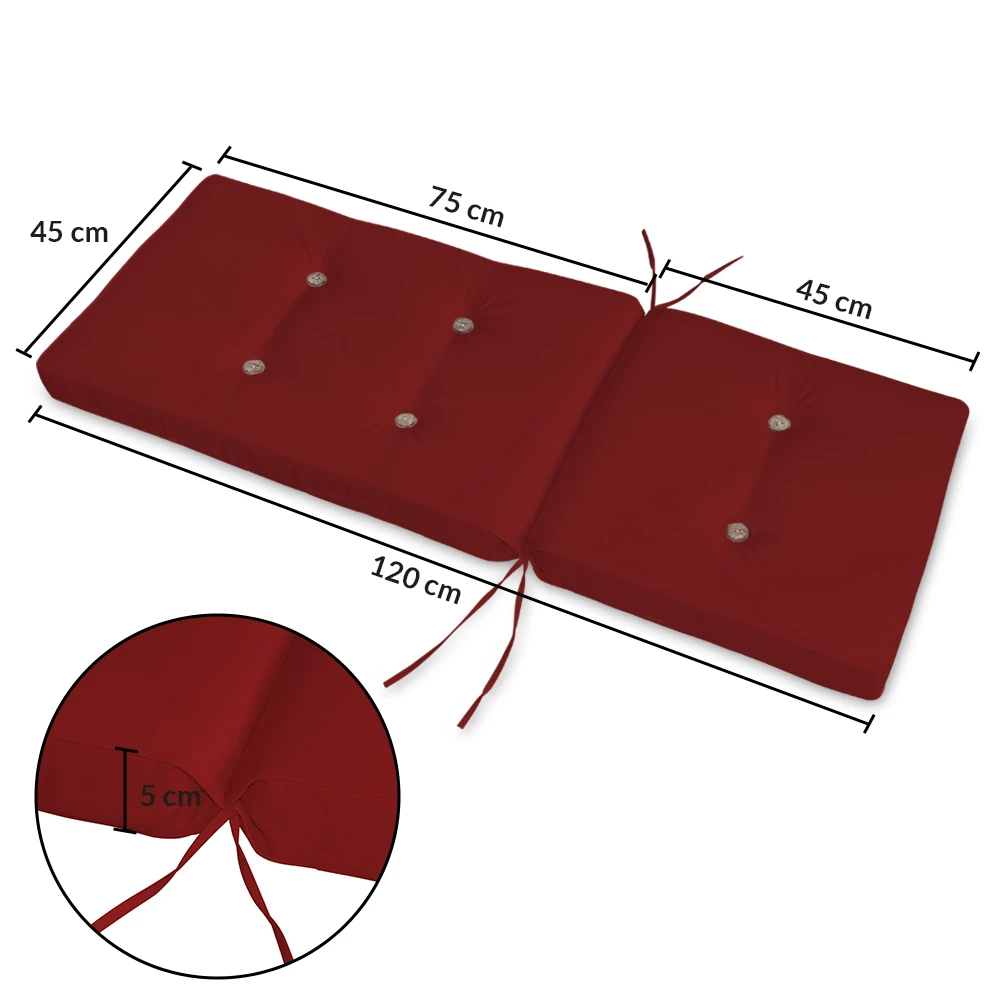 Stuhlauflage 6er-Set Rot Für Hochlehner Vanamo – Bild 8